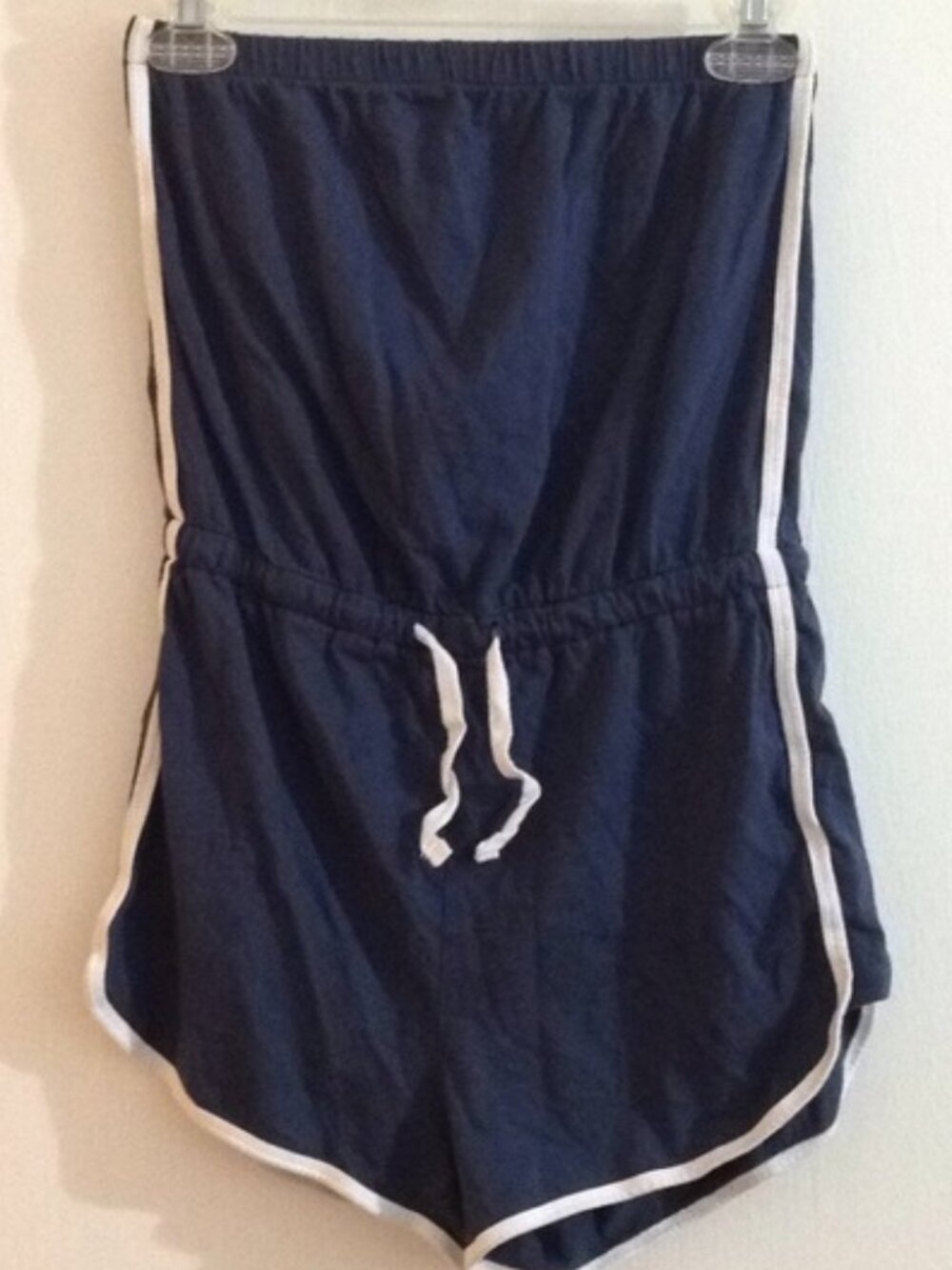 Women's navy tubetop romper size S